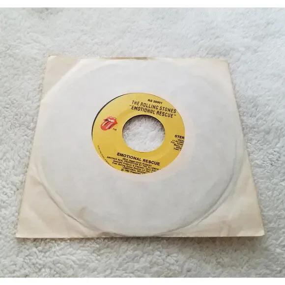 The Rolling Stones 80s vintage vinyl 45 Emotional Rescue - Picture 1 of 7